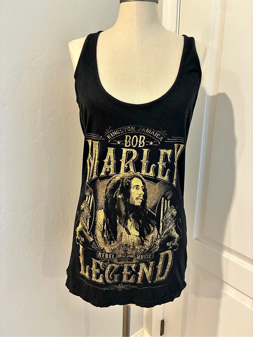 Vintage 2010 Bob Marley Legend Rebel Music Graphic Tee - Zion Rootswear Size L